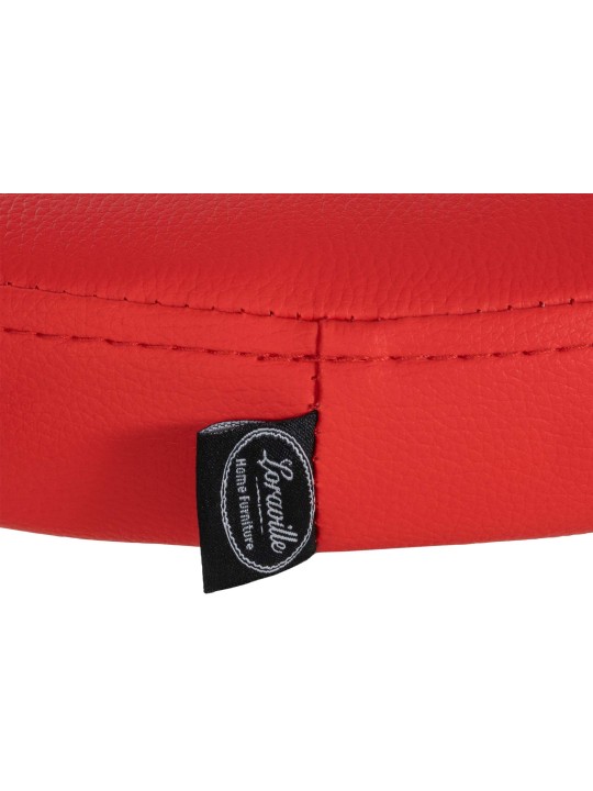 Barová stolička Ponte umelá koža chróm, červená