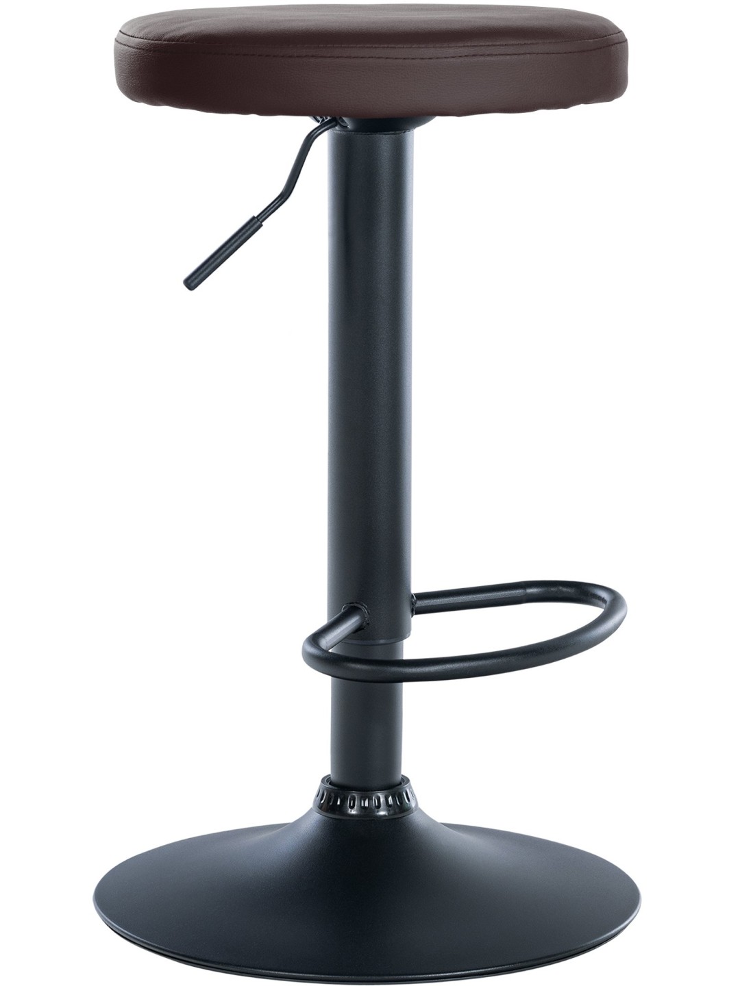 Barová stolička Ponte z umelej kože, hnedá