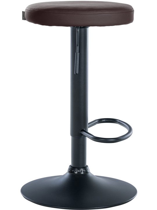 Barová stolička Ponte z umelej kože, hnedá