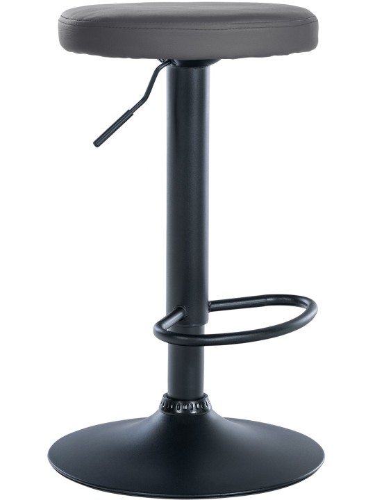 Barová stolička Ponte z umelej kože, sivá