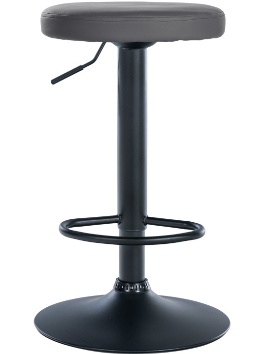 Barová stolička Ponte z umelej kože, sivá