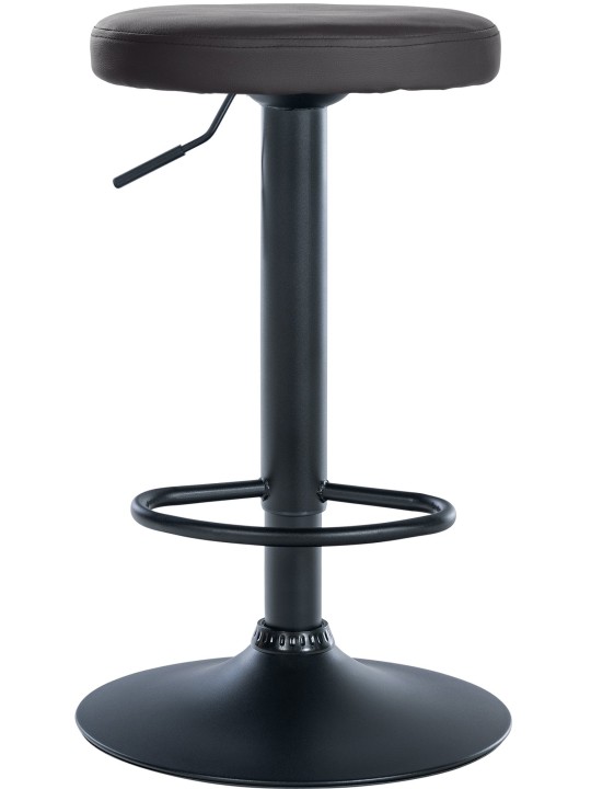 Barová stolička Ponte z umelej kože, čierna