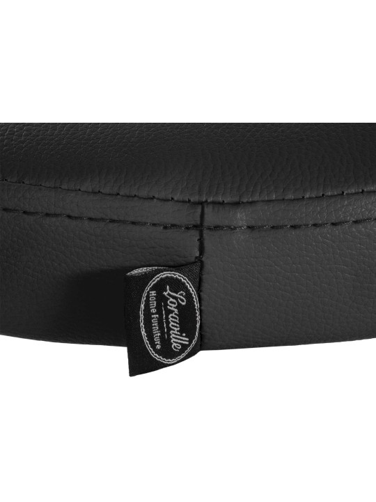 Barová stolička Ponte z umelej kože, čierna