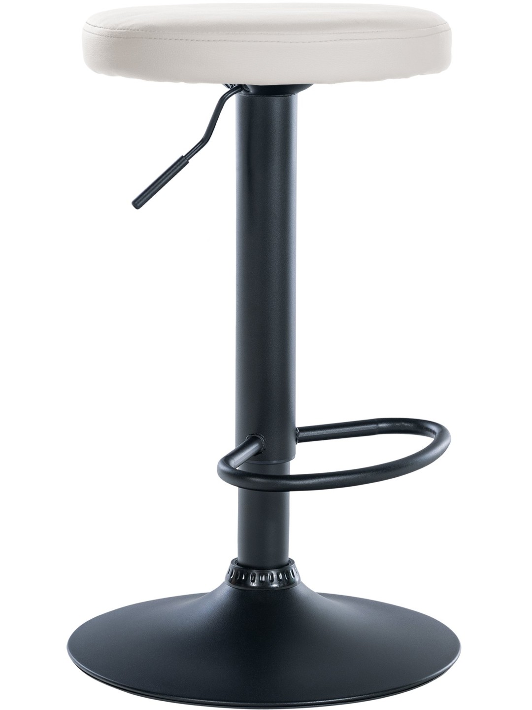 Barová stolička Ponte z umelej kože, biela