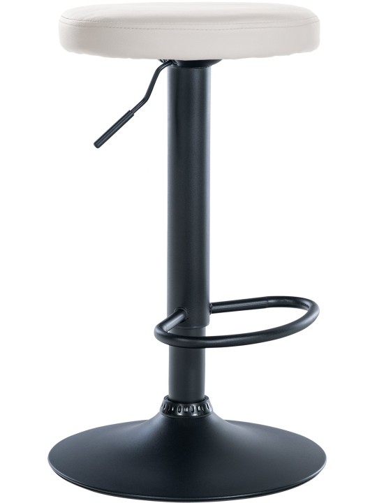 Barová stolička Ponte z umelej kože, biela