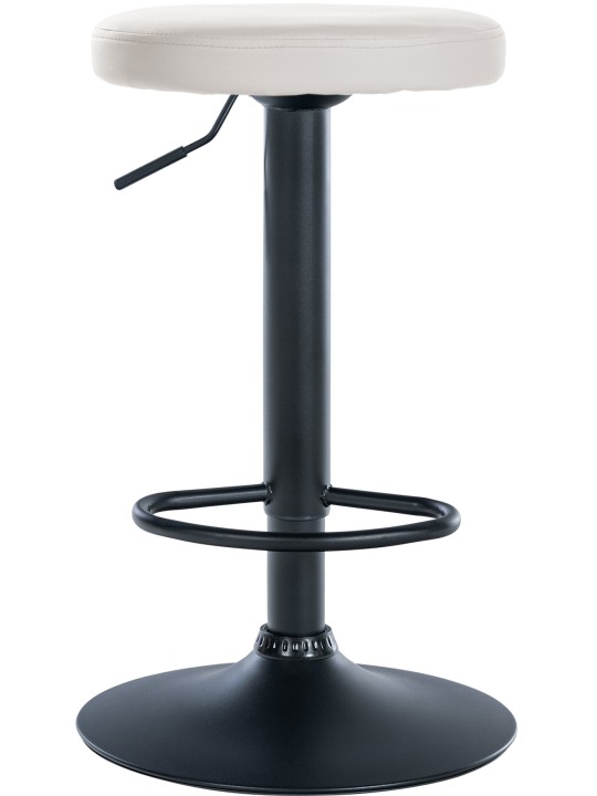 Barová stolička Ponte z umelej kože, biela