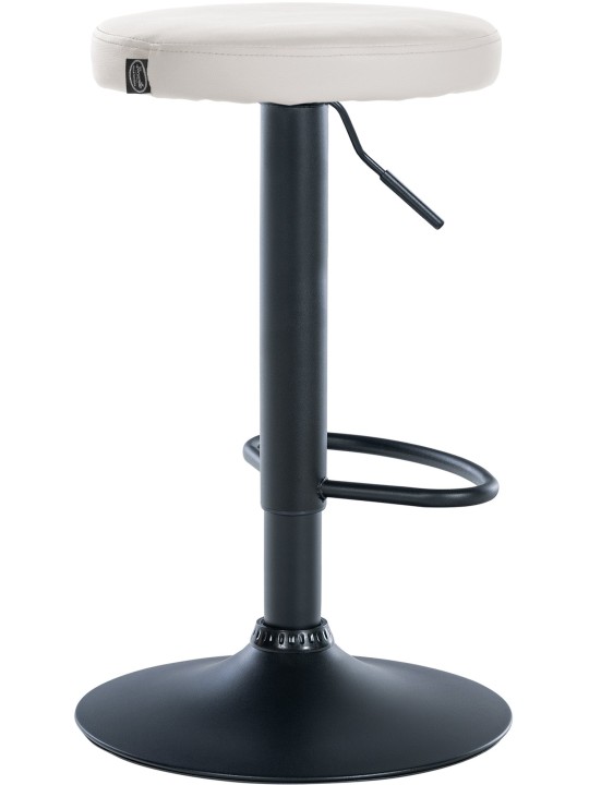 Barová stolička Ponte z umelej kože, biela