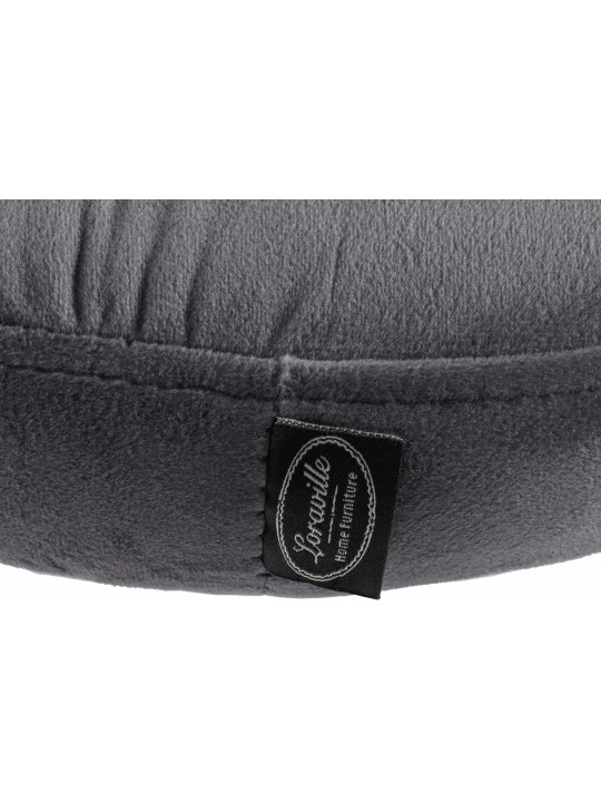 Barová stolička Ponte velvet chrome, tmavosivá