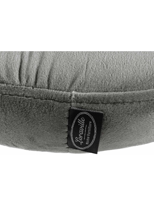 Barová stolička Ponte velvet chrome, sivá