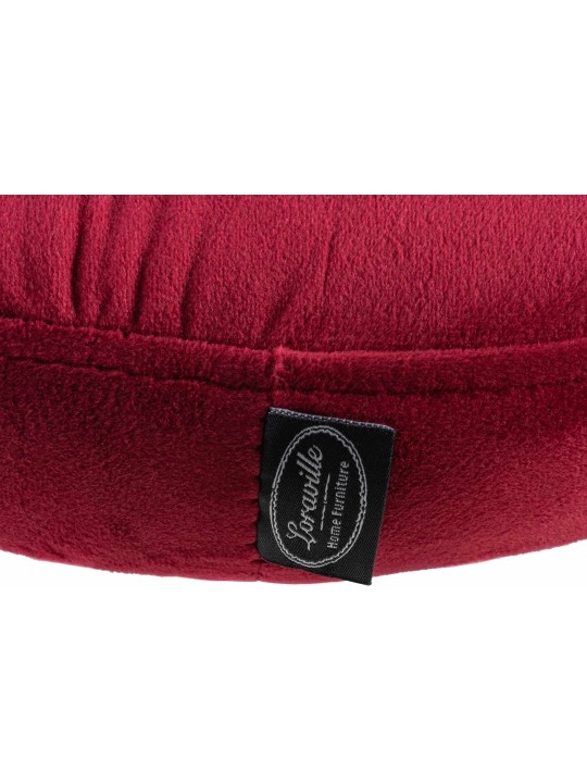 Barová stolička Ponte velvet chrome, červená