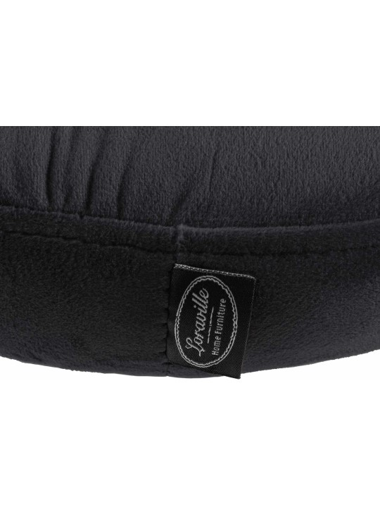 Barová stolička Ponte velvet chrome, čierna