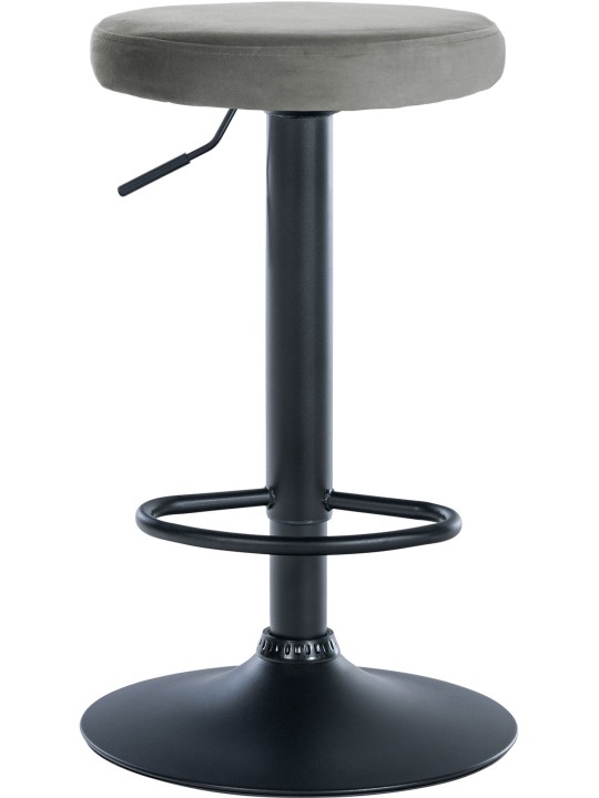 Barová stolička Ponte velvet, sivá
