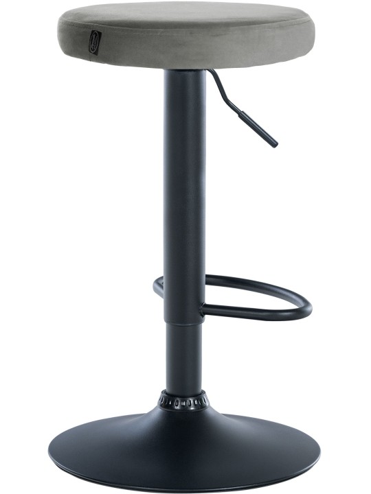 Barová stolička Ponte velvet, sivá