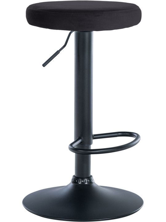 Barová stolička Ponte velvet, čierna