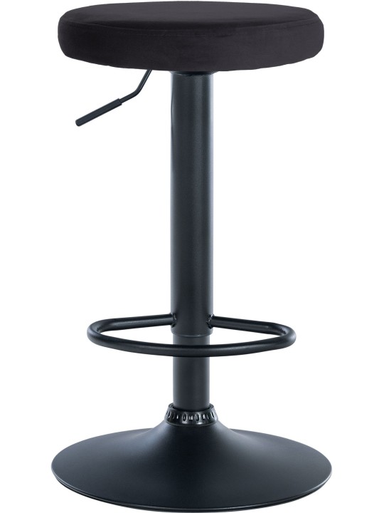 Barová stolička Ponte velvet, čierna