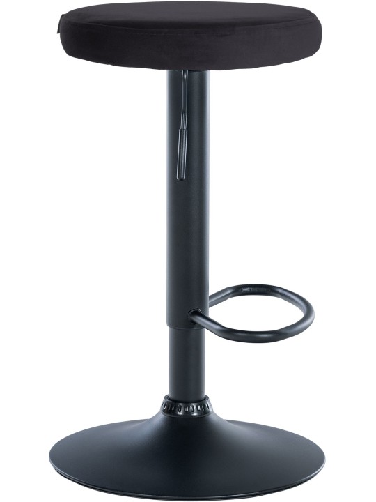 Barová stolička Ponte velvet, čierna
