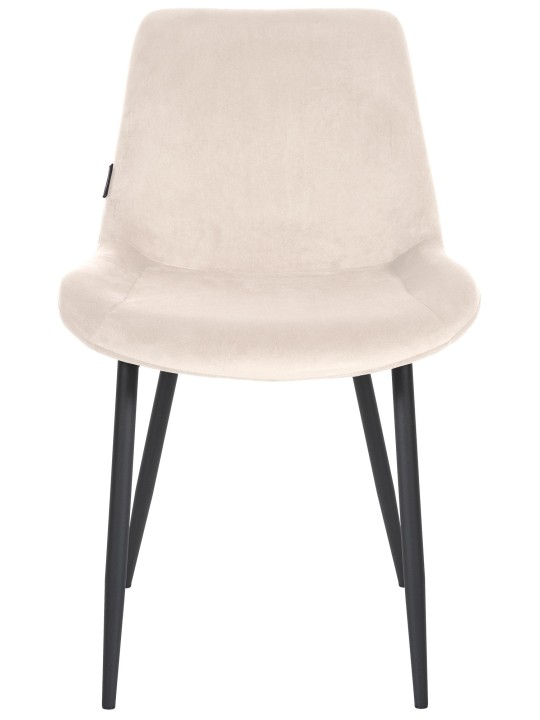 Stolička do jedálne Victoria velvet, krémová