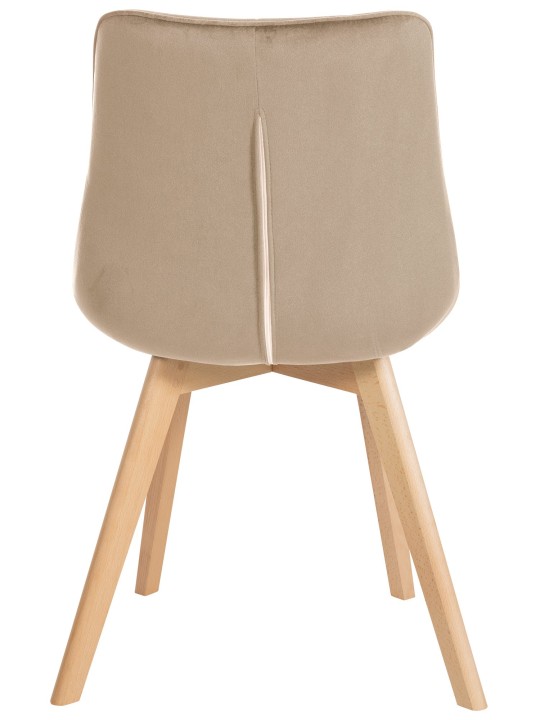 Stolička Brook velvet, hnedá