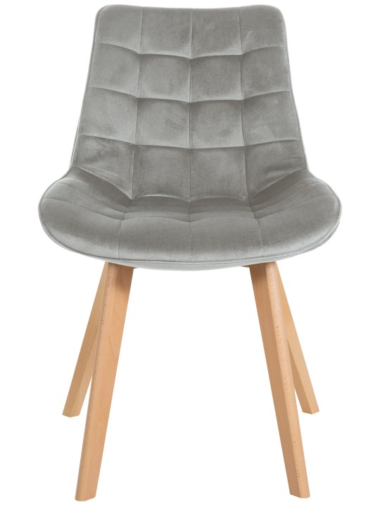 Stolička Brook velvet, sivá