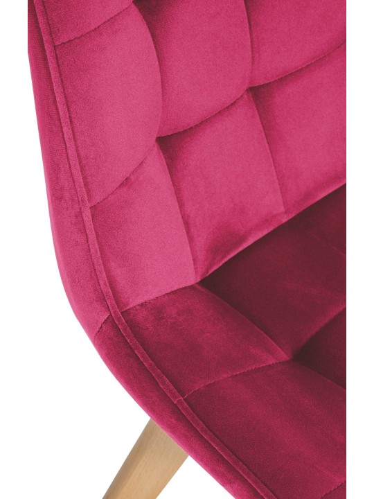 Stolička Brook velvet, červená