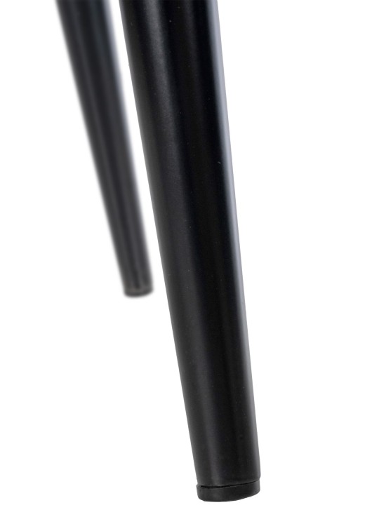 Zamatová jedálenská stolička Stanley, krémová