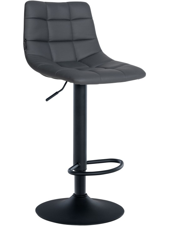 Sada 2 barových stoličiek Jerry z umelej kože, sivá