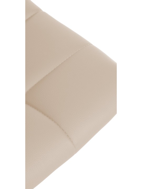 Sada 2 barových stoličiek Jerry z umelej kože, krémová