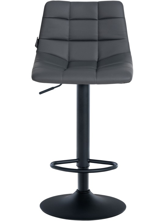 Sada 2 barových stoličiek Jerry z umelej kože, sivá