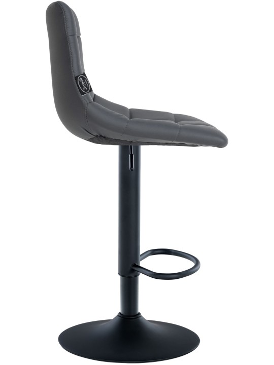 Sada 2 barových stoličiek Jerry z umelej kože, sivá