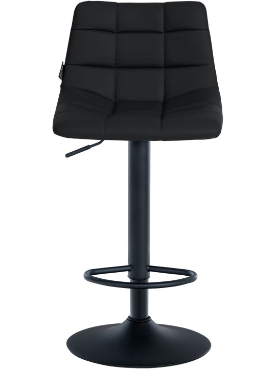 Sada 2 barových stoličiek Jerry z umelej kože, čierna