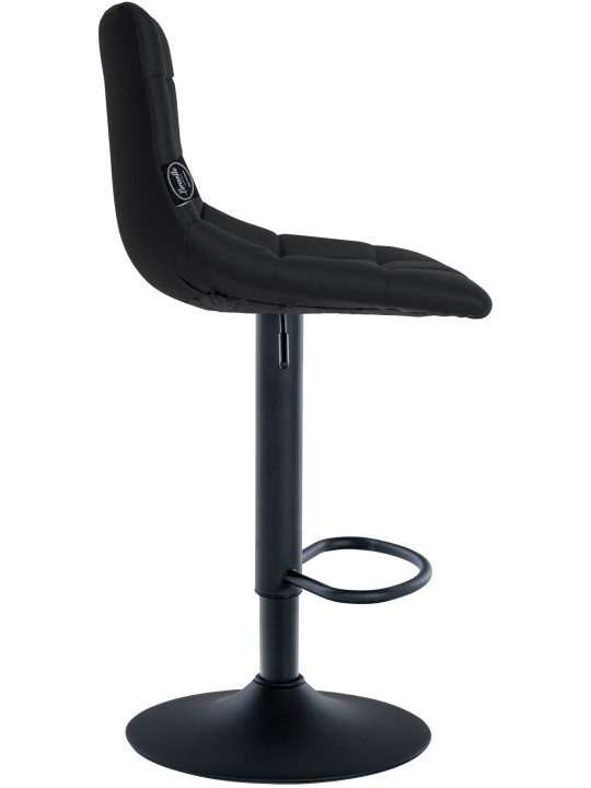 Sada 2 barových stoličiek Jerry z umelej kože, čierna