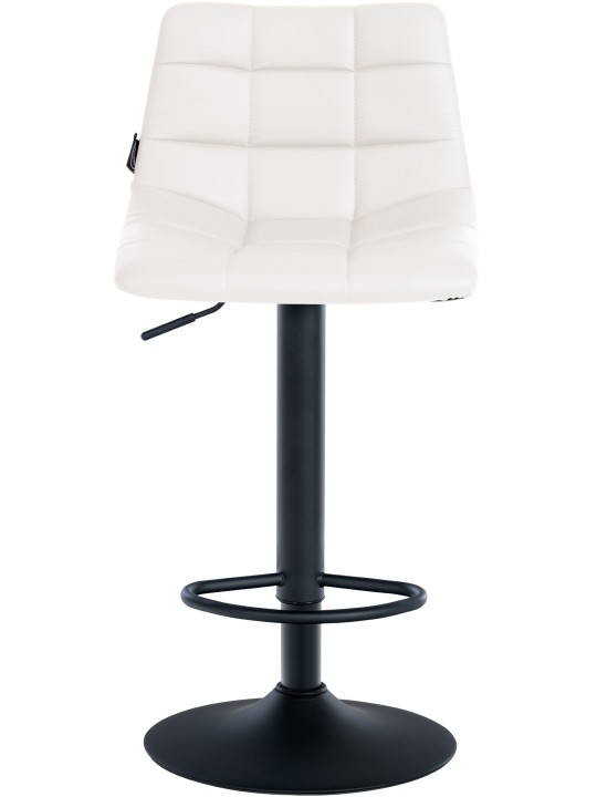 Sada 2 barových stoličiek Jerry z umelej kože, biela