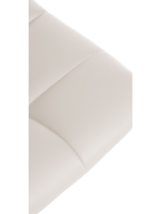 Sada 2 barových stoličiek Jerry z umelej kože, biela