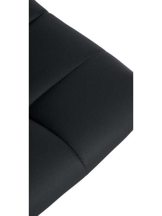 Sada 2 barových stoličiek Jerry z umelej kože chróm, čierna