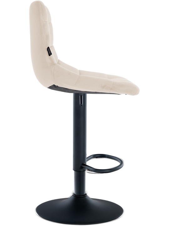 Sada 2 barových stoličiek Jerry velvet, krémová