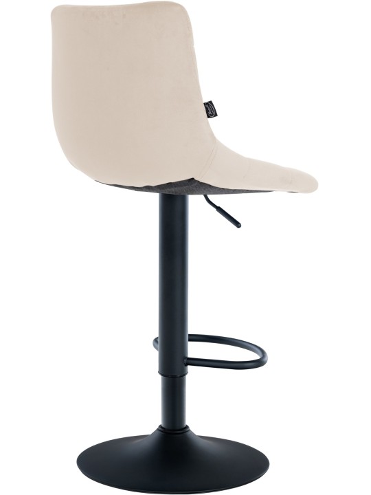Sada 2 barových stoličiek Jerry velvet, krémová