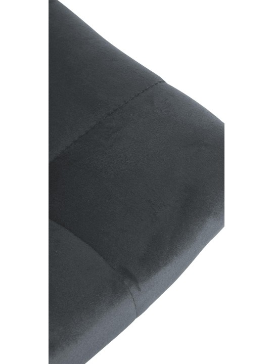 Sada 2 barových stoličiek Jerry velvet, tmavosivá