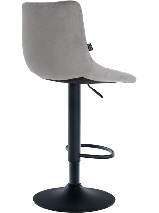 Sada 2 barových stoličiek Jerry velvet, sivá