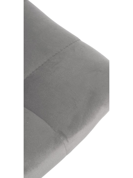 Sada 2 barových stoličiek Jerry velvet, sivá