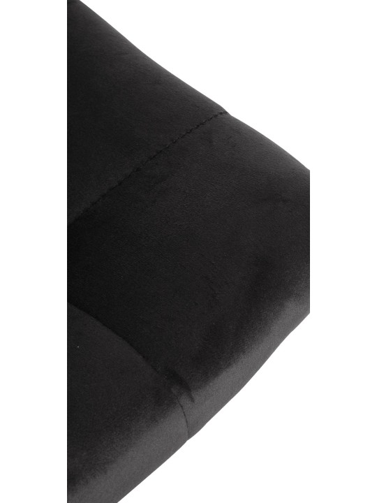 Sada 2 barových stoličiek Jerry velvet, čierna