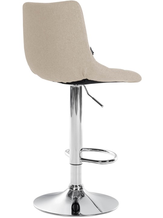 Sada 2 barových stoličiek Jerry fabric chróm, krémová