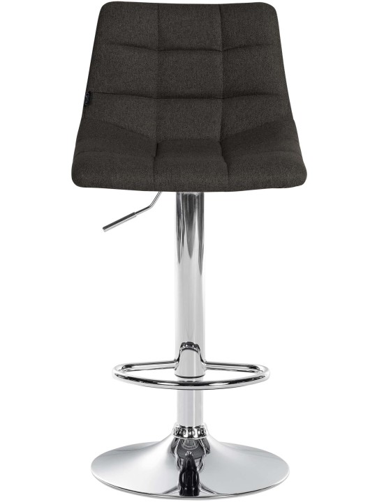 Sada 2 barových stoličiek Jerry fabric chróm, tmavosivá