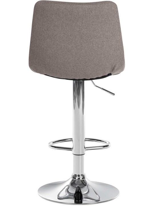 Sada 2 barových stoličiek Jerry fabric chróm, sivá