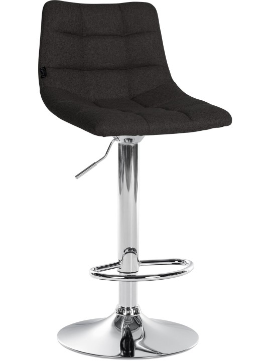 Sada 2 barových stoličiek Jerry fabric chróm, čierna
