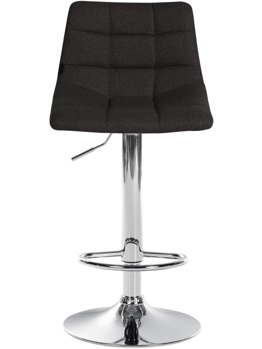Sada 2 barových stoličiek Jerry fabric chróm, čierna