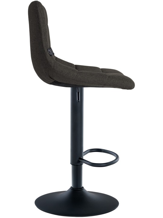 Sada 2 barových stoličiek Jerry fabric, tmavosivá