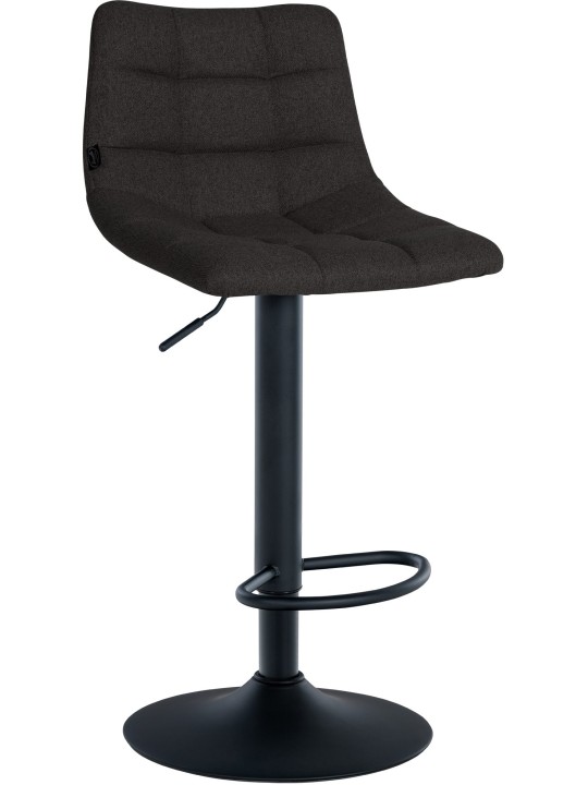 Sada 2 barových stoličiek Jerry fabric, čierna