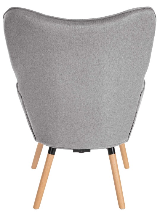 Kreslo Garding látka, sivá