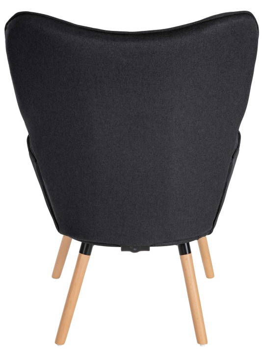 Kreslo Garding látka, čierna