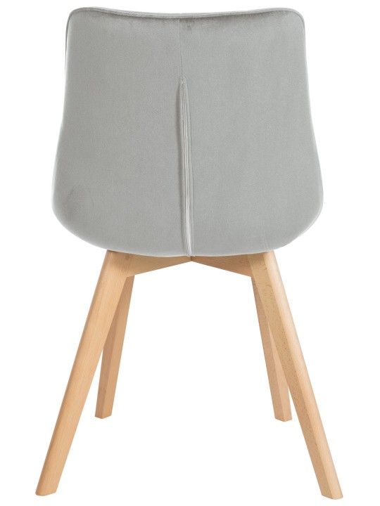 Sada 2 stoličiek Brook velvet, sivá